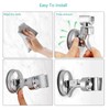 2PCS Shower Head Holder Adjustable Removable Shower Wall Holder Bracket