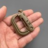 MUCHER Molle Carabiner Multi-Purpose D-Ring Plastic Buckle Carabiner Hook Tactical