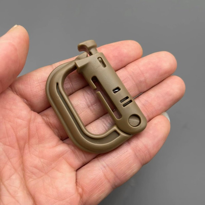 MUCHER Molle Carabiner Multi-Purpose D-Ring Plastic Buckle Carabiner Hook Tactical