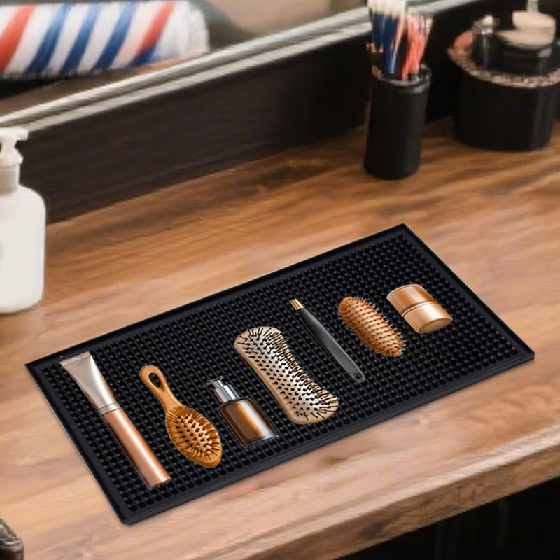 Barber Tool Mat | Barber Organizer Pads,Non-Slip Professional Pads for