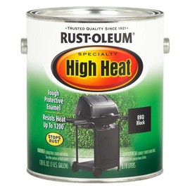1 gal Rust-Oleum 233967 Bar-B-Que Black Specialty High Heat Brush Paint, Flat