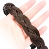 DIGUAN Thin Small Braid narrow Braided Headband with Teeth Synthetic