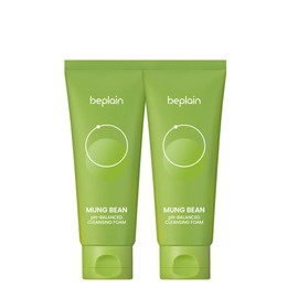 Beplain Green Beans, Weak Acid, Facial Cleansing Foam, 5.3 fl oz (160 ml), Set of 2