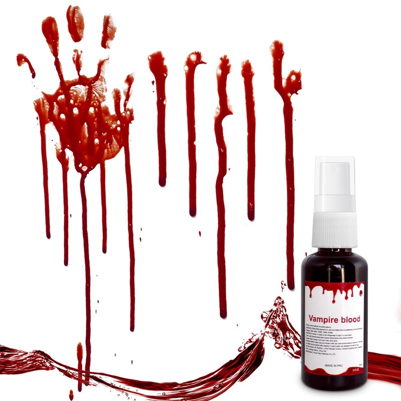 2pcs Halloween Fake Blood Makeup Kit 1oz, Halloween Dripping Blood