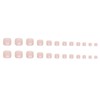 Aurora White Press on Toenails Short Square Fake Toe Nails