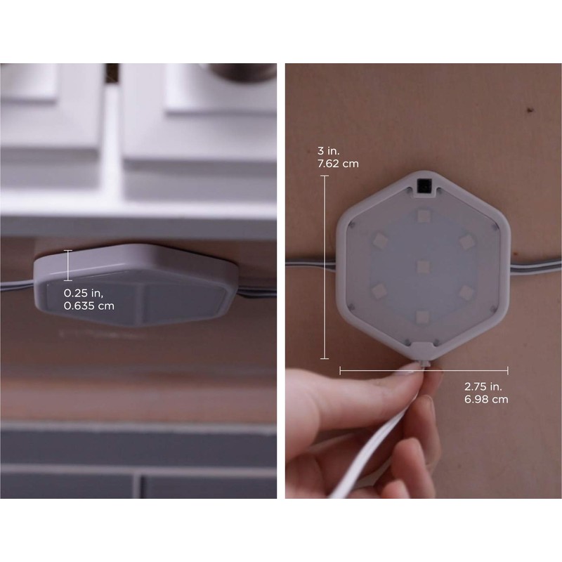 BLACK+DECKER 7-Pack LED Puck Light Kit, Warm White (LEDUC-PUCK-7WK)