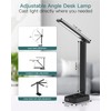 Addtam LED Desk Lamp, Power Strip with 3 Outlets 4