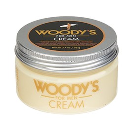 Woody's Estilismo Para Hombres, Controla El Cabello Rizado/Ondulado, Sujeción Suave Soluble En Agua, Brillo Saludable, 3.4 Oz Crema