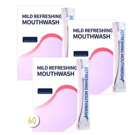 60PCS Travel Size Mouthwash,Portable Mini Mouthwash,Long-Lasting Freshness Travel Mouth Wash for Oral Care A50