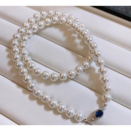 Pearl Necklaces For Women 8mm White Pearl Necklace