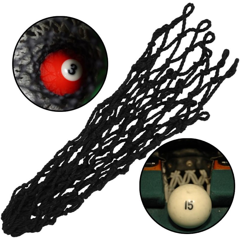 PESSILIN (6 Pcs/Set, Black) Billiards Table Pockets Replactment, Pool Table