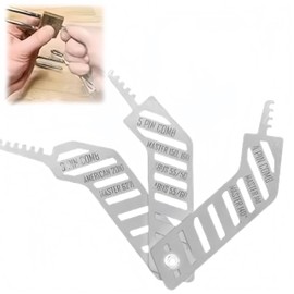 Lock Pick Set,Lock Picking Kit,Comb Loc/k Picks,Loc/k Padlock S/e/t,C/omb Teeth Pi/ck Set,P/ick Combs Portable,Metal Teeth Tools,3 in 1 Lo/ck Picking Training Se/t,Stainless Steel L/ock Padlock S/et