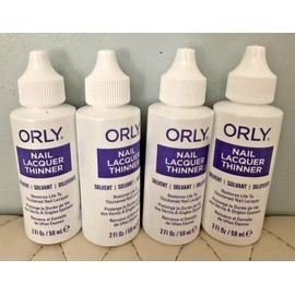 Orly  Nail Lacquer Thinner  Solvent 2Fl oz/59ml  - Lot of 4