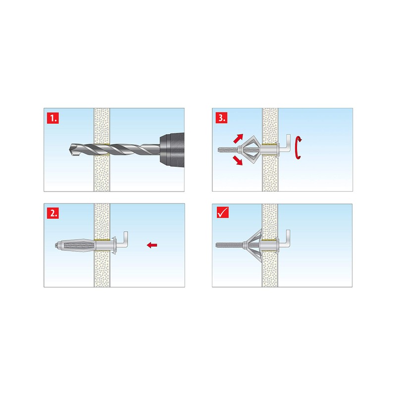 TOX Acrobat 035101691 Metal Cavity Wall Dowels M6 x 65