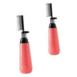 FRCOLOR 2pcs Hair Dye Applicator Bottle Comb Professional Hair Coloring Dispenser for Even Color Distribution Convenient Roots for Salon Use