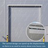 51 Inch Anodized Aluminum Door Drip Cap, 3 Pcs Rain