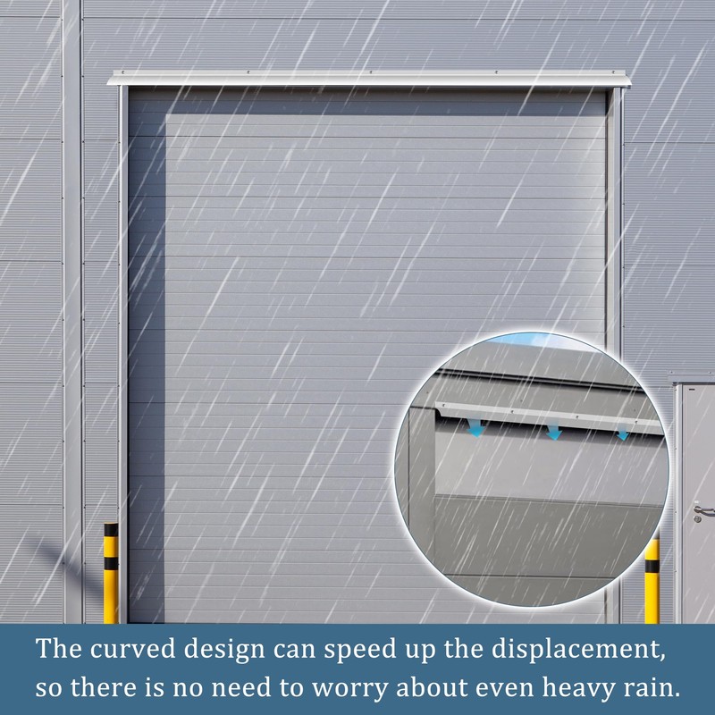 51 Inch Anodized Aluminum Door Drip Cap, 3 Pcs Rain