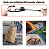 20PCS Plastic Coated Bungee Cord Hooks Spiral Shock Cord Hook