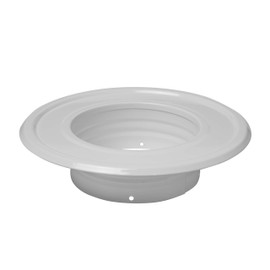 Vent Systems 4" Inch Air Vent Duct Connector Flange Straight Ventilation Pipe Metal Ducting Connector Plate for Cooling Heating Ventilation System HVAC 4" inch