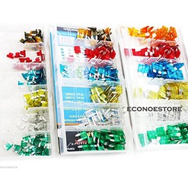 360pc Assorted Car Fuse Mini Low Profile Set for Trucks Automotive Color Coded