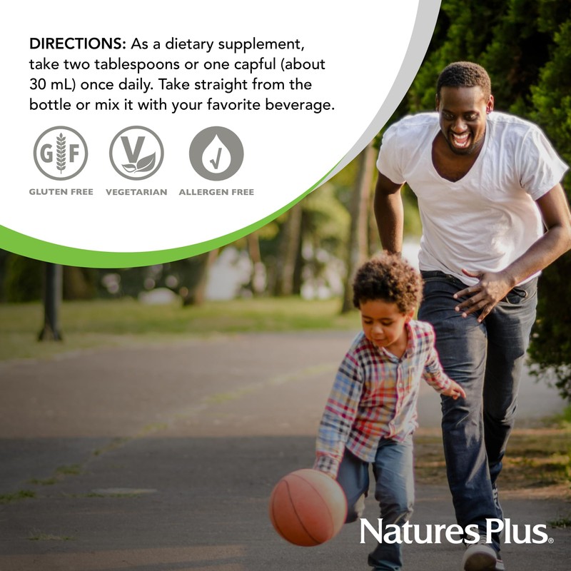 NaturesPlus Source of Life Gold Multivitamin Liquid 30 oz Supports