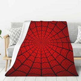 Manta de 320 g/m², mullida, acogedora, suave, cálida, de felpa, ligera, decorativa, regalo para niños, niñas, mujeres y hombres, bebés, mantas para cama, sofá, silla (araña, 60 x 50 pulgadas)