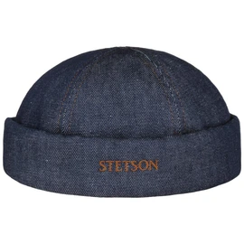 Stetson Docker Hat Denim 100% Cotton Made in EU Unisex Summer, Denim-Dark Blue, M