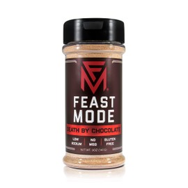 NEW! Death By Chocolate - Feast Mode Flavors - Low Sodium, No MSG, Gluten Free, All Natural, Meal Prep Seasoning, Cocoa, Cocoa Butter, Honey, Sweet, Protein Flavoring