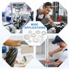 sourcing map 5 Pcs M20 304 Stainless Steel Flat Washers