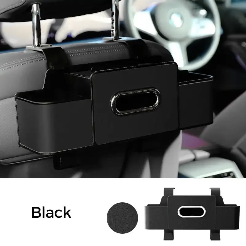 Car Back Seat Organizer for Travel – 4-in-1 ABS Storage