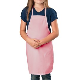 KNG Kids Cooking Apron for Girls and Boys Medium, Pink, 6 Pack