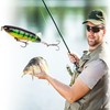 YUEMING Set of 4 Artificial Lure Fishing Lure Wobbler Set,