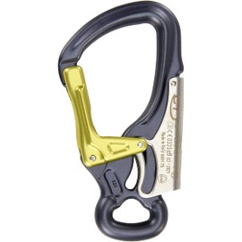 Climbing Technology K-Advance Carabiner Hook, Anthracite/Lime, One Size