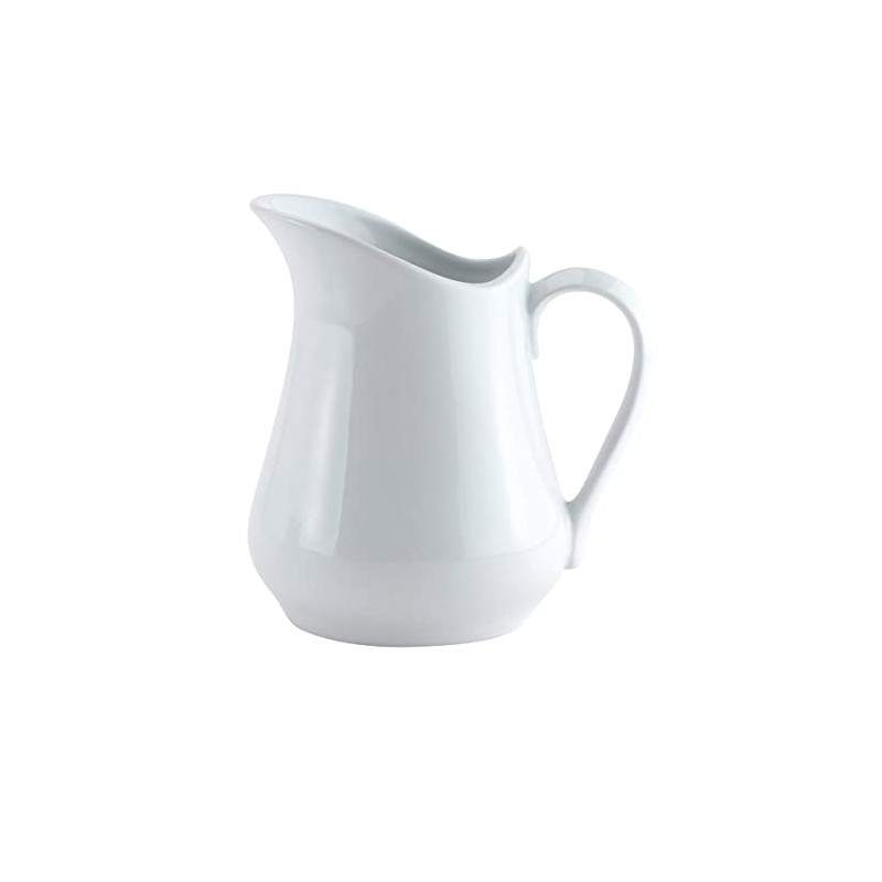 HIC Creamer Pitcher with Handle, Fine White Porcelain, 8-Ounces