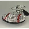 Woodstar Sports Keychain (Baseball, Soccer, Basketball, Volleyball, Rugby) Cushion Sequin