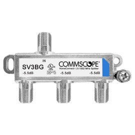 CommScope SV3BG HomeConnect 3-Way Balanced Coaxial Cable Splitter 5-1002 MHz CATV 120 dB 75 ohm Indoor/Outdoor