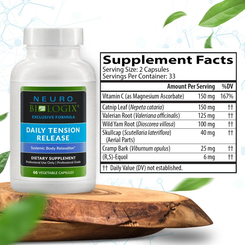 Neuro biologix Daily Tension Release – Synergistic Herbal & Vitamin