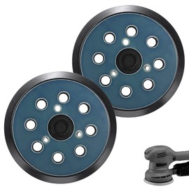 Pack of 2 Sanding Discs Replacement Parts for Makita Random Orbital Sander, 8 Holes Velcro Sanding Disc 125 mm for Makita BO5031, M9204, BO5021, BO5041743081-8 for DeWalt 151281-08 DW4388