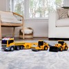 Maxx Action Deluxe Large Construction Long Hauler with 2 Vehicles,