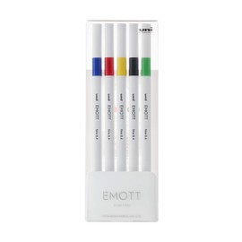 Osama Uni Emott Fineliners Set of 5 Vivid Colours