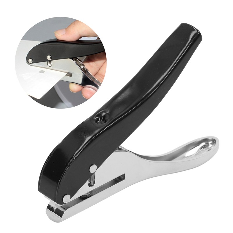 8mm Single Hole Punch Heavy Duty Handheld Puncher Portable Punching