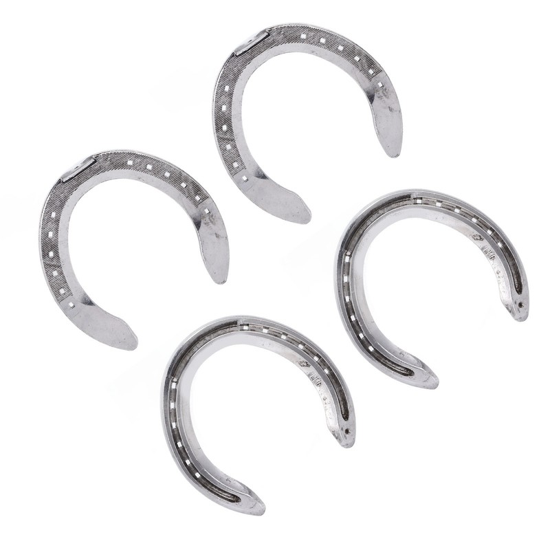 4pcs Horseshoes Aluminum Alloy Light Weight Reliable Practical Horse Riding