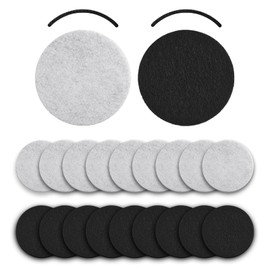 AAOBOSI Replacement Filters Set for Portable Range Hood, Effective Oil Filtration Odor Removal, 20PCS(10PCS White+10PCS Black）