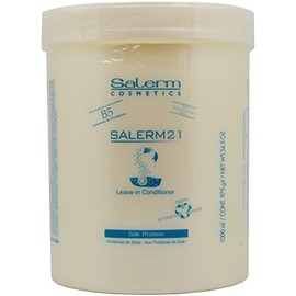 Salerm Cosmetics 21 LEAVE-IN Conditioner, B5 Provitamin Lipsomes & Silk Protein (34.5 oz - large tub size)