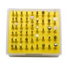 Oudtinx 50-Piece 1/8-Inch Shank Diamond Coated Rotary Burrs Set Fits