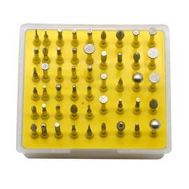 Oudtinx 50-Piece 1/8-Inch Shank Diamond Coated Rotary Burrs Set Fits Dremel Rotary Tools,Diamond Burr Set for Jewelry,Glass,Stone,Ceramic,ect.(Small Head Style)