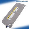 Silscvtt Gray Sun Visor Driver Side with Mirror and Light