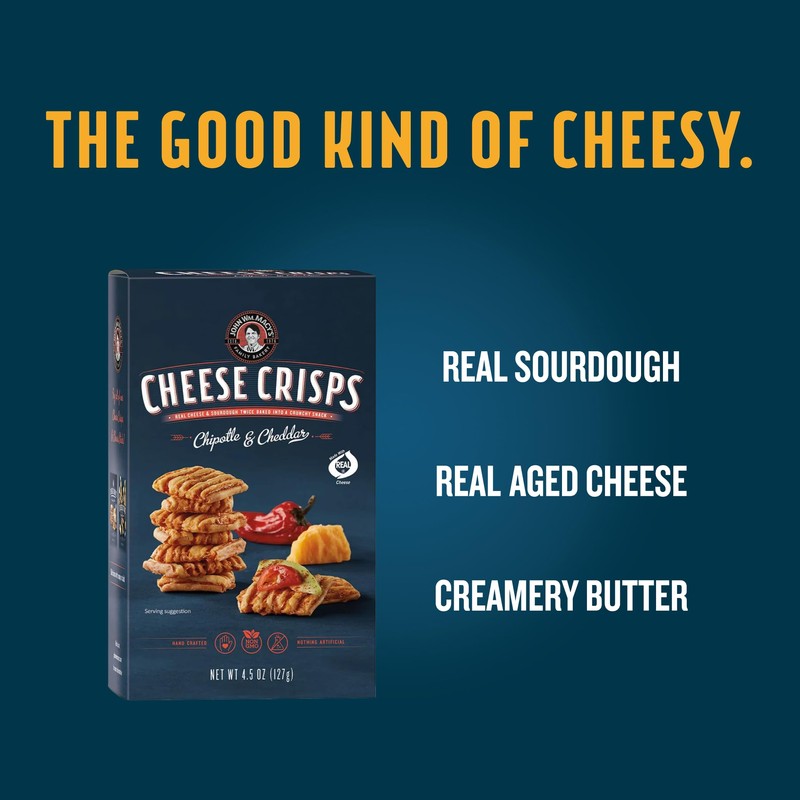John Wm. Macy - Chipotle & Cheddar CheeseCrisps - Hand