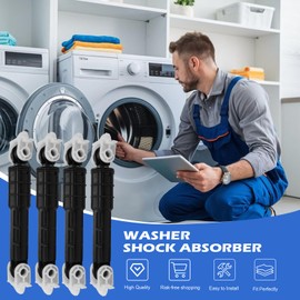 8182812 W10822553 Washer Shock Absorber Compatible with Whirlpool Kenmore maytag Kitchen aid Washer models, Replaces W10015830 W10261477 PS11723173 W10822553VP - 4 Pack