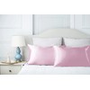 Bedding 4 Homes 2 Pieces Satin Pillowcases with Sleep Mask